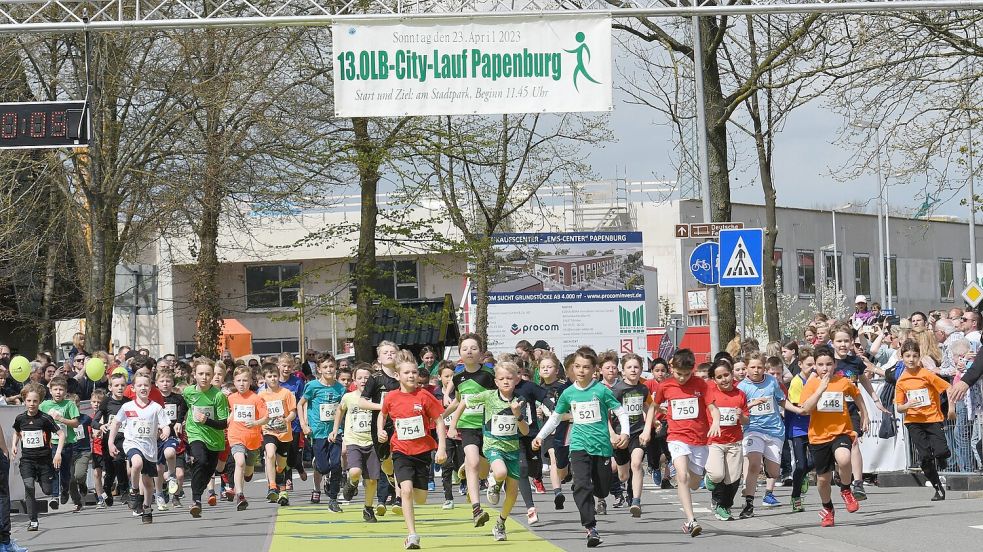 Auch beim Nachwuchs ist der Citylauf beliebt. Foto: Lohmann