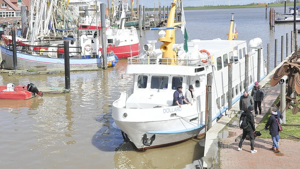 Die MS „Dollard“ blieb im Ditzumer Hafen. Foto: Wolters