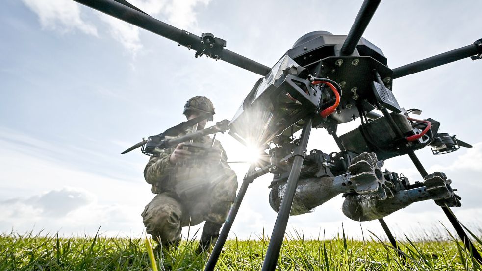 Vorsprung durch Technik auch im Krieg: Drohnen spielen eine immer wichtigere Rolle bei Angriff und Verteidigung. Foto: dpa/ukrin/uncredited