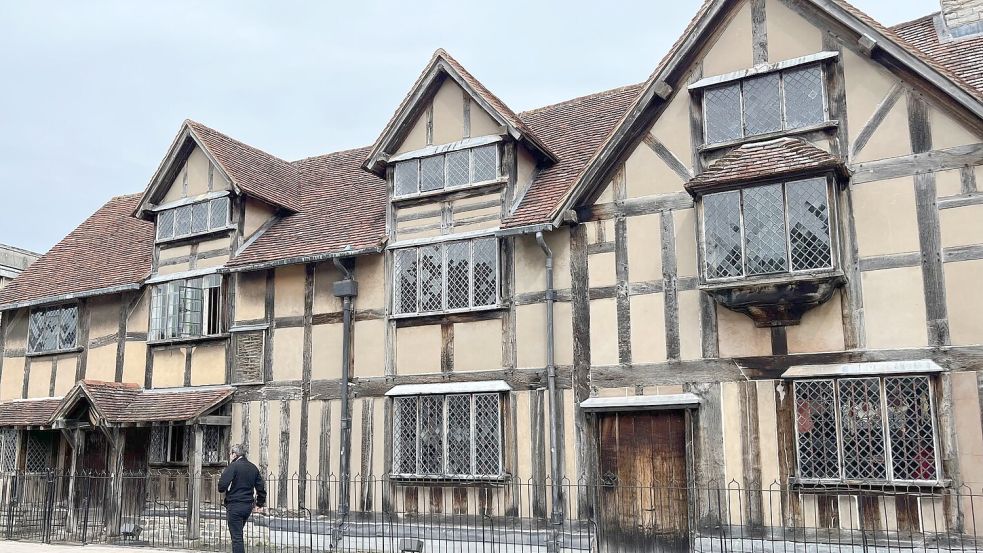 Das Geburtshaus von William Shakespeare in der englischen Stadt Stratford-upon-Avon. Foto: Julia Kilian/dpa