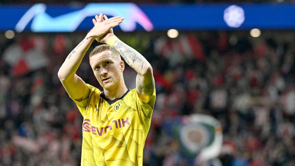 Marco Reus verlässt die Borussia Dortmund. Foto: dpa/Federico Gambarini