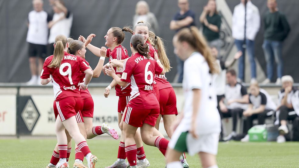 Nach dem 1:0 war die Hoffnung bei Aurich groß. Foto: Doden/Emden