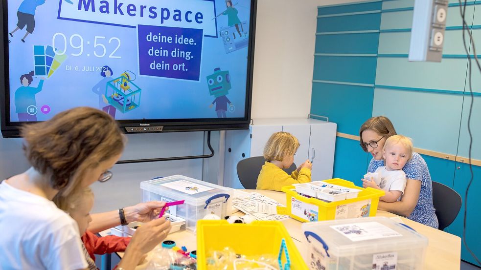 Einen Maker-Space ähnlich wie dieser ist auch in der neuen Stadtbücherei in Weener geplant. Symbolfoto: Nadja Wohlleben/Deutscher Bibliotheksverband