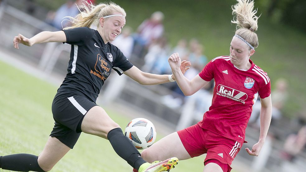 Der SV TiMoNo als Tabellendritter der Oberliga Niedersachsen hatte sich bis zuletzt ganz kleine Hoffnungen auf den Aufstieg gemacht. Foto: Doden/Emden