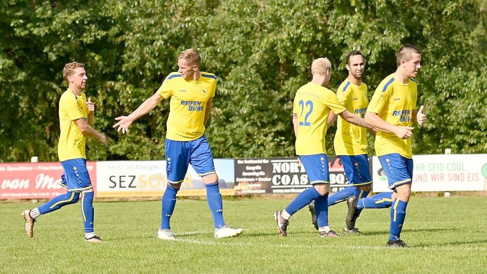 Die Spieler des SC Rhauderfehn sind in guter Form. Archivfoto: Lohmann
