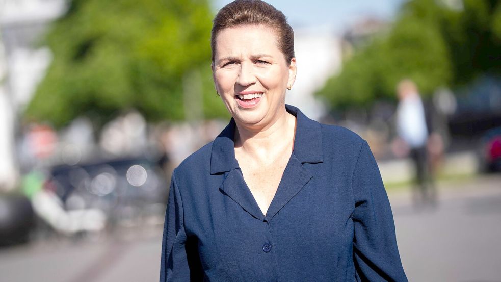 Ein Mann soll die dänische Regierungschefin Metter Frederiksen geschlagen haben. Foto: Ida Marie Odgaard / Ritzau Scanpix / AFP