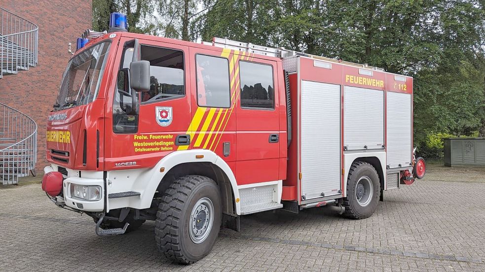 Die Feuerwehr Ihrhove musste am Samstagnachmittag zur Flüchtlingsunterkunft am Lüdeweg ausrücken. Dort war Essen angebrannt. Foto: Bruns /Feuerwehr Westoverledingen