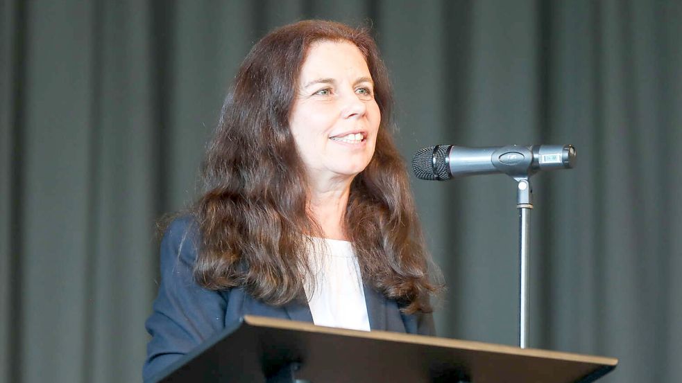 Anja Arndt ist die Vorsitzende der AfD Ostfriesland und Europakandidatin. Foto: Hock