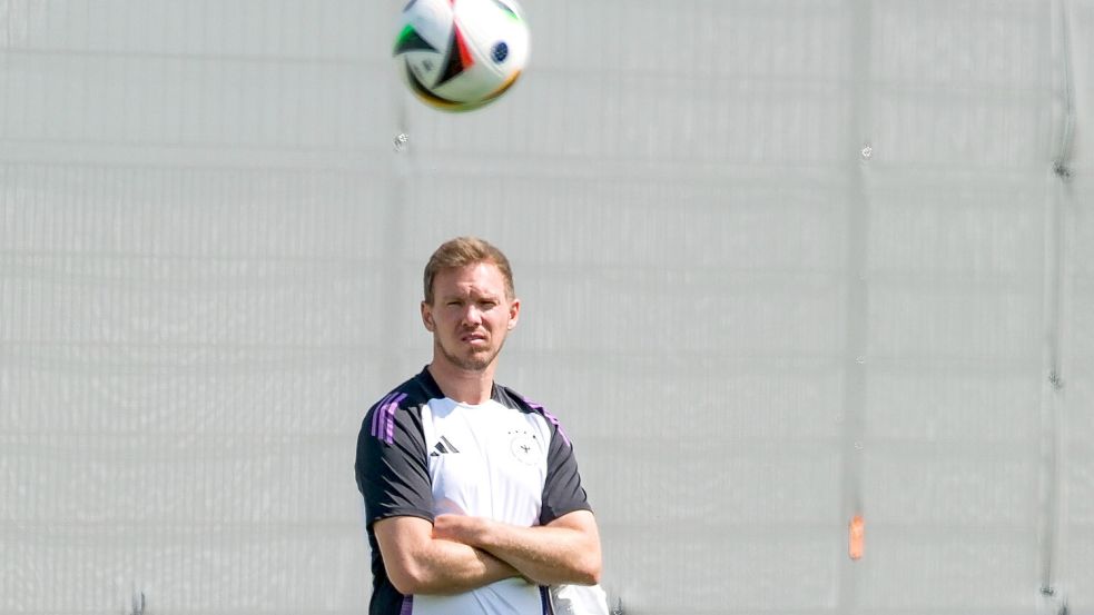 Das Ziel im Blick: Bundestrainer Julian Nagelsmann. Foto: imago