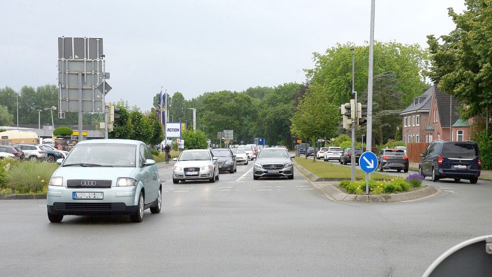 An einem verlängerten Wochenende wird auch die Spierkreuzung gesperrt. Foto: Lüppen/Archiv