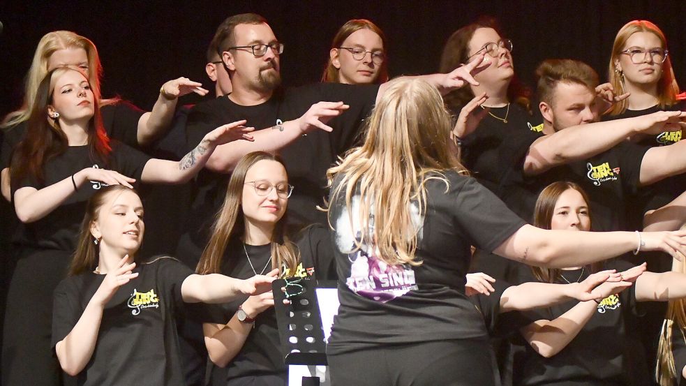 Ten Sing Ostrhauderfehn bei ihrem Jubiläumskonzert. Foto: Scherzer