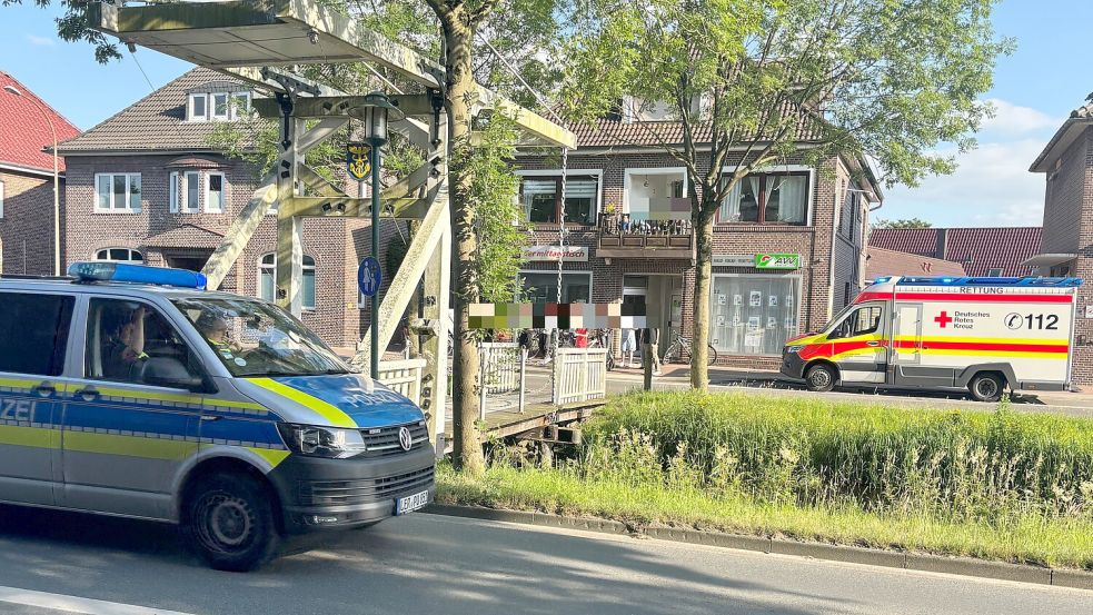 Am Untenende in Rhauderfehn gab es am frühen Montagabend einen Polizeieinsatz. Foto: Zein