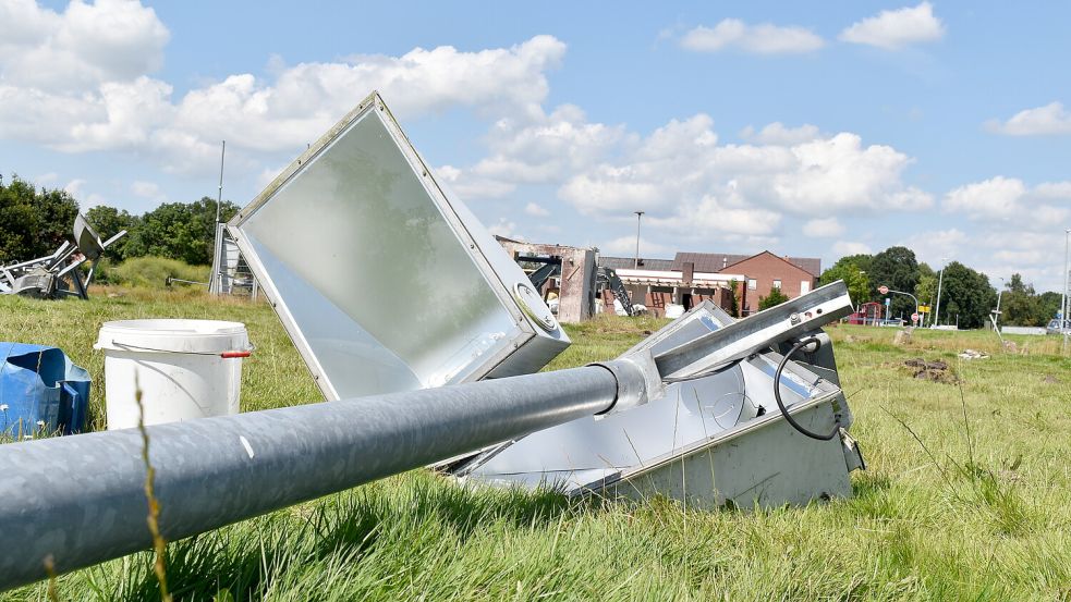 Der Sportplatz des ehemaligen Vereins SV Germania Holterfehn wird zurzeit abgebaut. Foto: Zein