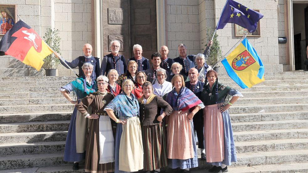 Die Volkstanzgruppe Saterland trat bei der Europeade auf. Foto: Privat