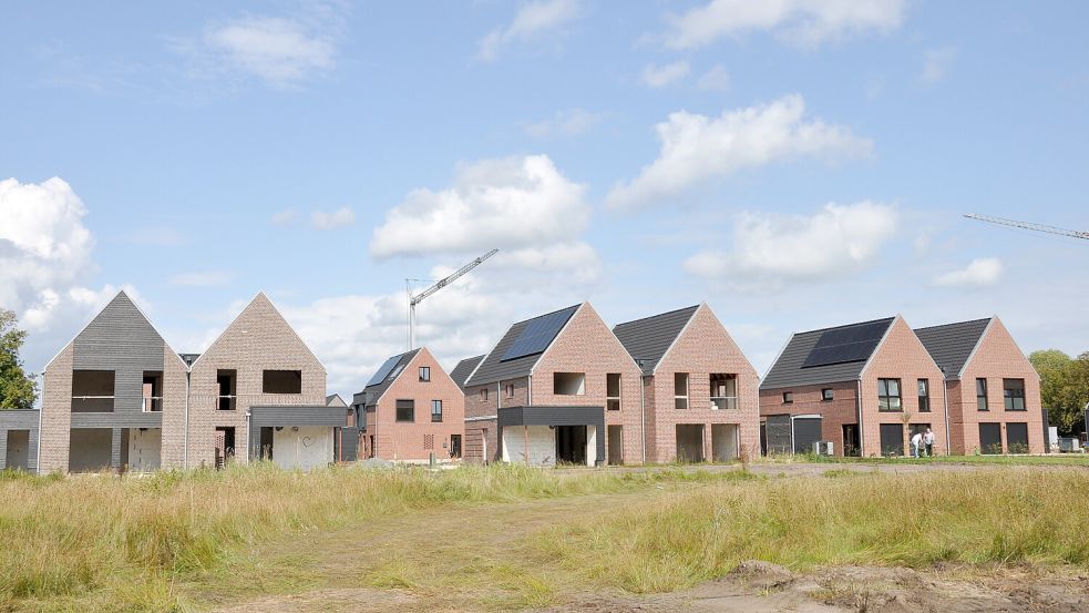 Die Arbeiten im Baugebiet an der Groninger Straße gehen voran. Foto: Wolters