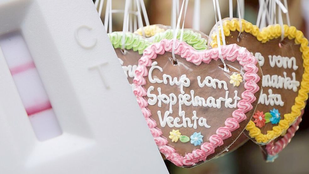 Nach dem Stoppelmarkt in Vechta stieg die Zahl der Covid-Erkrankung. Foto/Montage: DPA