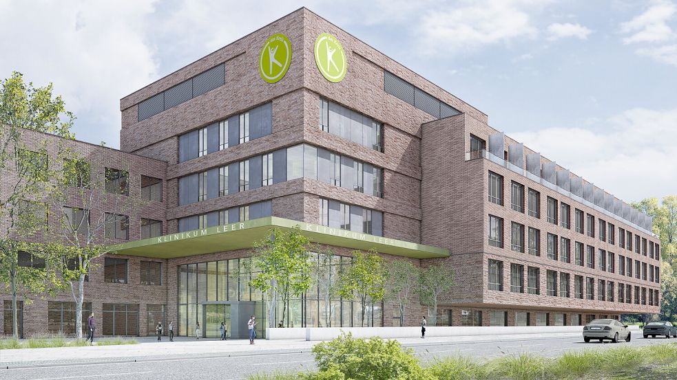 So soll der Neubau einmal aussehen. Visualisierung: Klinikum/Archiv