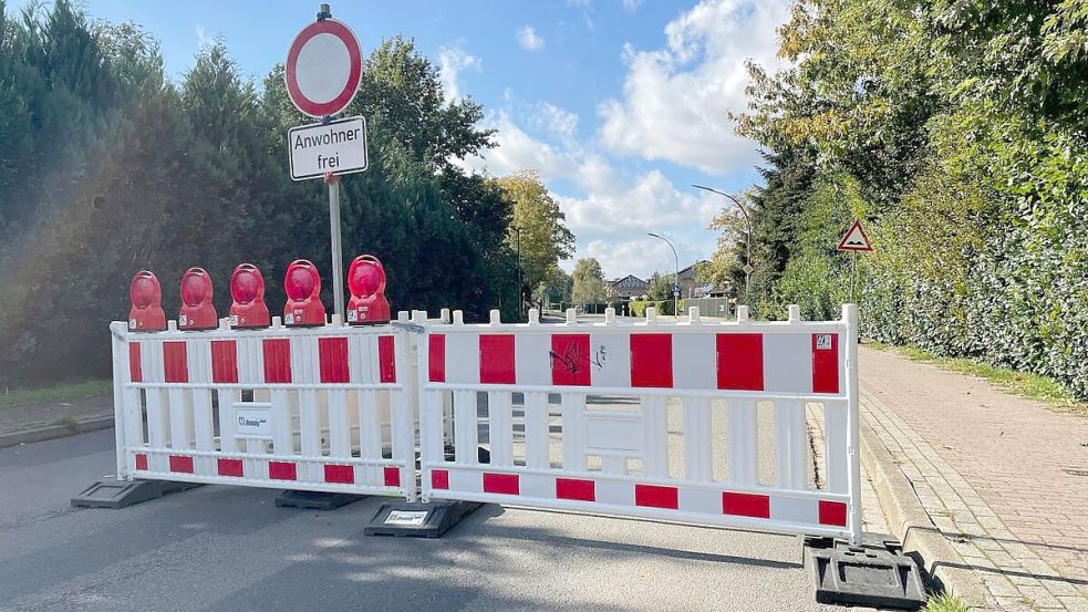 Auch von der Dr.-Niermann-Straße aus ist die Sedelsberger Straße nur noch für Anlieger frei. Foto: Stix