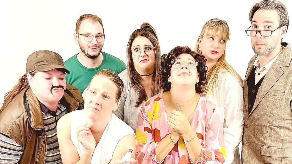 Die Theatergruppe Text-Fest probt für das Stück Patien„Toc Toc“. Foto: Privat