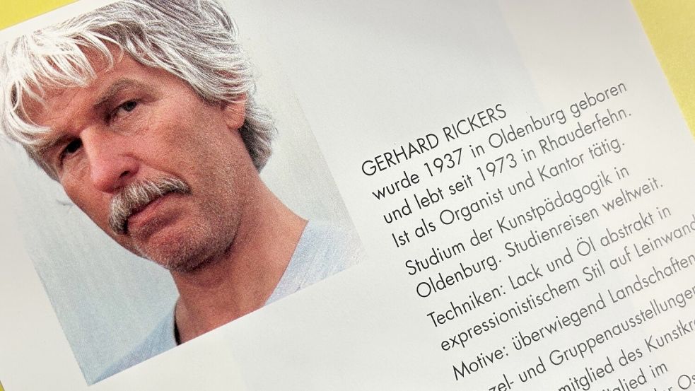 Gerhard Rickers war Gründungsmitglied des Kunstkreises, der 2011 einen Katalog herausbrachte, in dem die rund 90 Mitglieder portraitiert wurden. Foto: Archiv