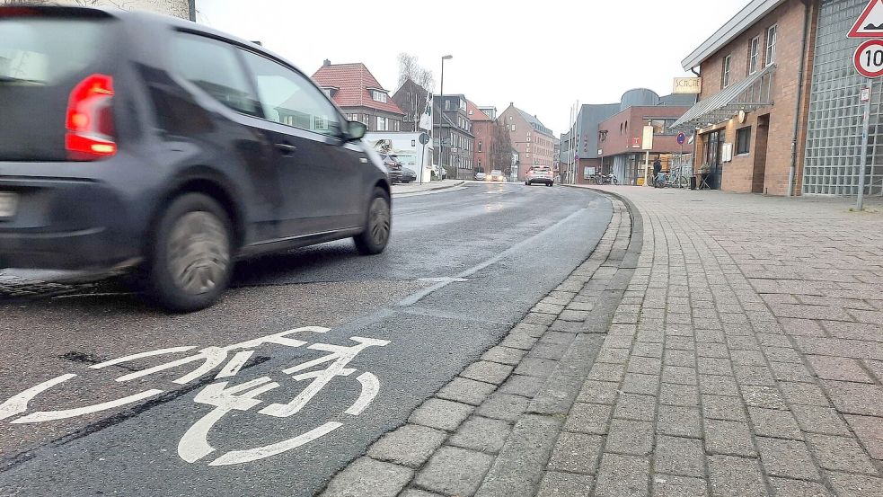 Für die Umgestaltung der Ledastraße gibt es bereits Planungen, die dann aber aus Kostengründen gestrichen wurden. Foto: Kierstein/Archiv