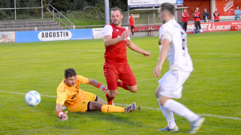 Die Concordia-Mannschaft (Mitte Peter Landel) tritt schon Samstag in Borssum an und will mit dem neuen Trainer direkt punkten. Foto: Weers