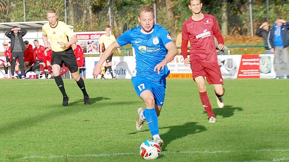 Papenburg hatte – wie hier durch Lukas Koets – viele gute Chancen. Foto: Reemts