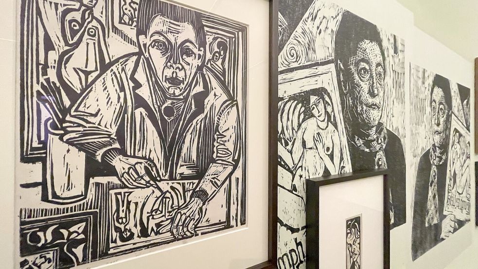 Ernst Ludwig Kirchner im Selbstporträt: In der Bremer Kunsthalle wird der Klassiker des Expressionismus mit Künstlern der Gegenwart gemeinsam inszeniert. Foto: Stefan Lüddemann
