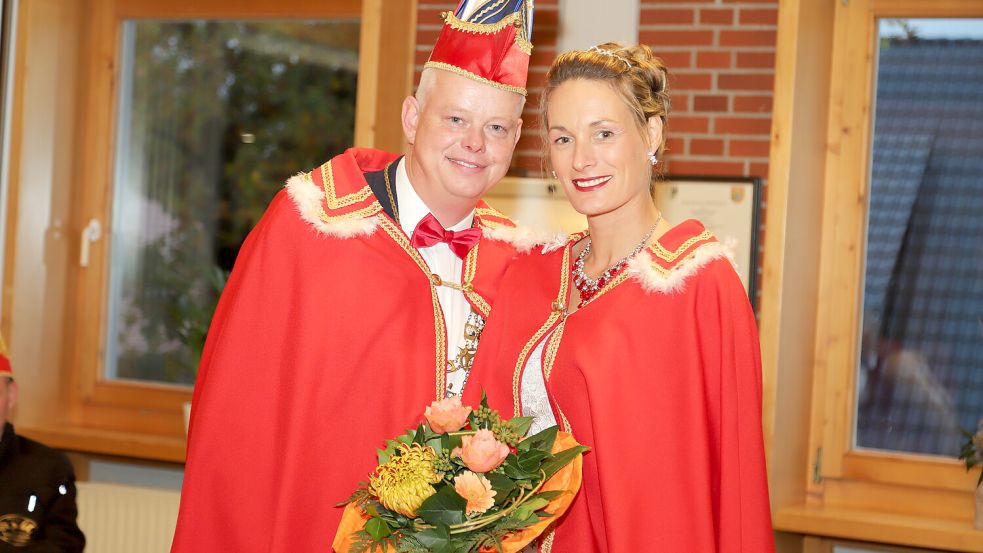 Das neue Prinzenpaar der KVG Ramsloh: Marcel und Wenche Brinkmann.
