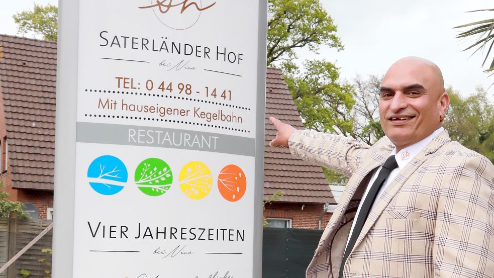 Seit 2019 betreibt Gastronom Harjinder "Nico" Singh in Ramsloh den Saterländer Hof. Dort kann man mit bis zu 250 Personen feiern. Foto: Passmann