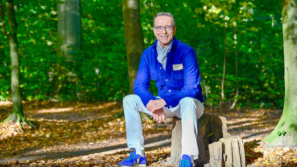 Matthias Riedl beim Spaziergang mit unserer Redaktion. Foto: Patrick Sun