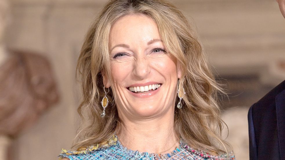 Monika Gruber, Schauspielerin und Kabarettistin, aus der Ortschaft Erding während der Verleihung des bayerischen Verdienstordens. Foto: picture-alliance/dpa