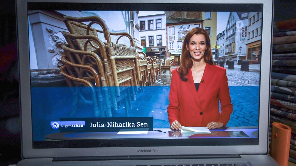 Seit 2021 gehört Julia-Niharika Sen zum Sprecher-Team der 20-Uhr-Ausgabe der „Tagesschau“. Foto: imago/Rüdiger Wölk