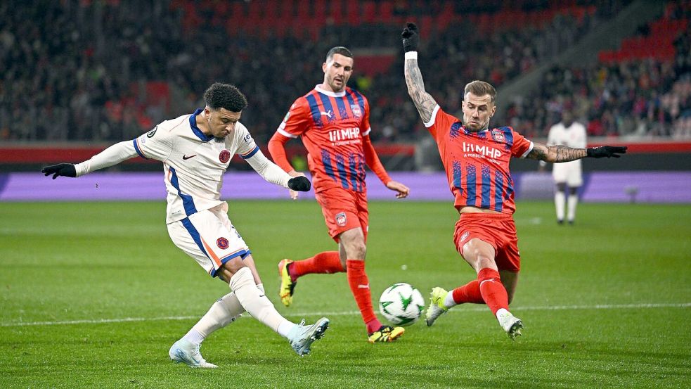Der 1. FC Heidenheim durfte sich in der Conference League gegen den großen FC Chelsea London messen. Foto: Tom Weller/dpa