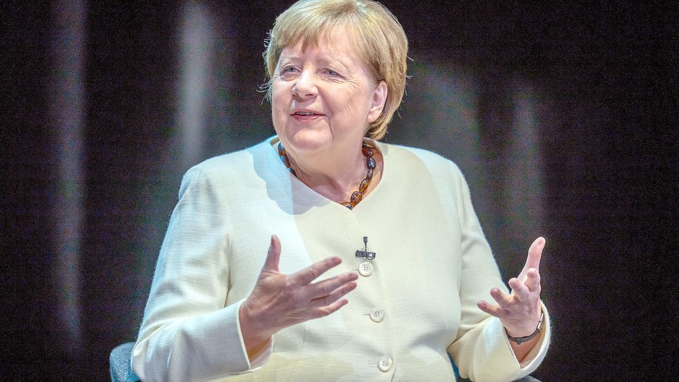 Angela Merkel ist gerade auf Lesungstour, um ihre kürzlich veröffentlichten Memoiren vorzustellen. Foto: dpa/Michael Kappeler