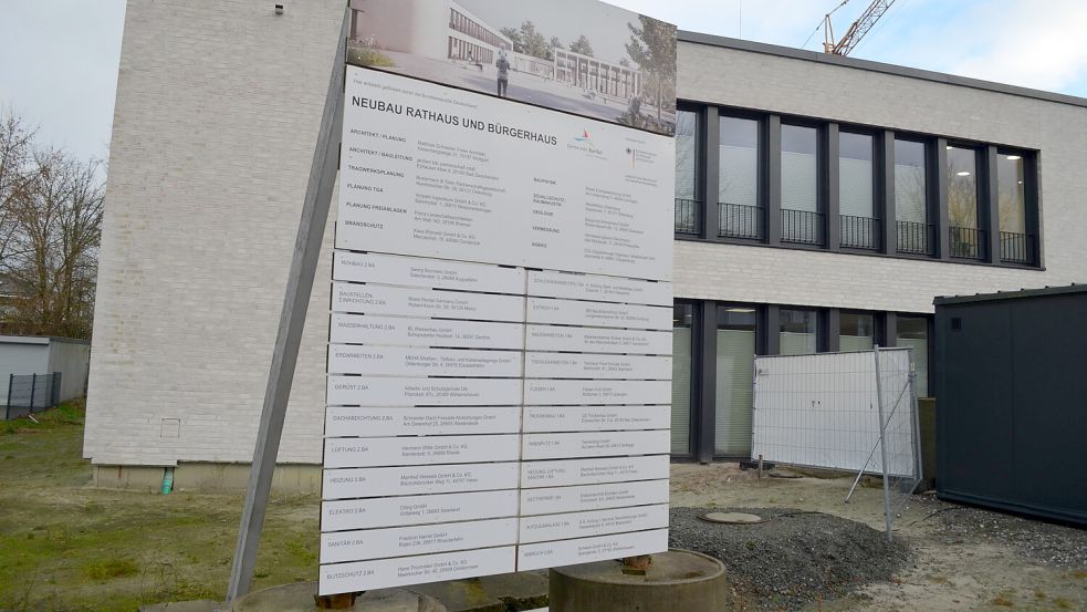 Mehr als 15 Millionen Euro fließen in der Gemeinde Barßel in den Neubau von Rat und Bürgerhaus auf dem Theodor-Klinker-Platz. Nicht alle Ratsmitglieder stehen hinter dem Prestigeprojekt. Das wurde jetzt in der Haushaltsdebatte deutlich. Foto: Fertig