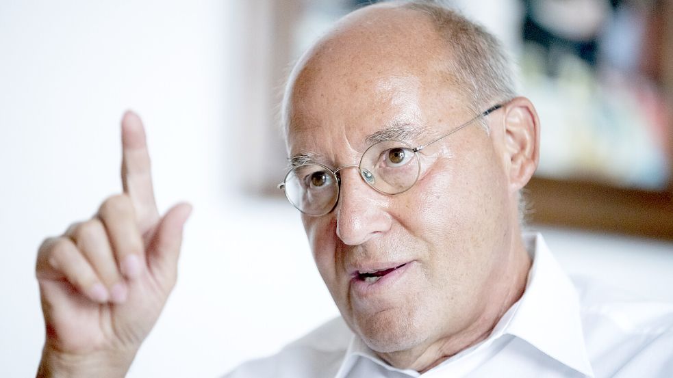 Mahnendes Gewissen der Linkspartei: Gregor Gysi. Foto: dpa/Christoph Soeder