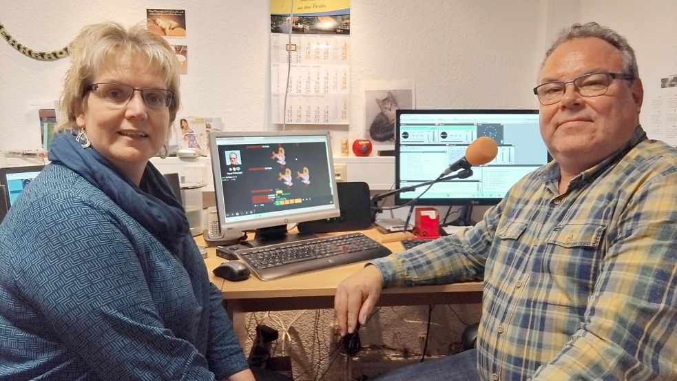 Silke Poelmann und Frank Sonntag gehen zusammen auf Sendung. Foto: Scherzer