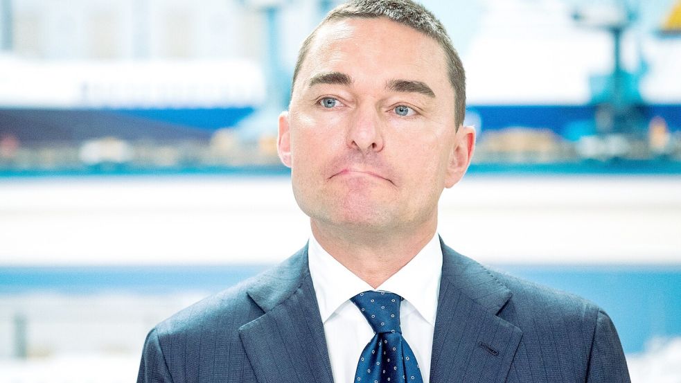 Lars Windhorst wird der IG Metall auf den Werften FSG und Nobiskrug wohl nicht in guter Erinnerung bleiben. Beide Werften sind in der Insolvenz. Foto: Daniel Bockwoldt/dpa