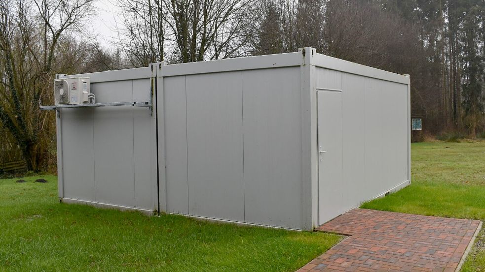 In diesem Container auf dem „Waggon“-Gelände soll unter anderem musikalische Früherziehung angeboten werden.