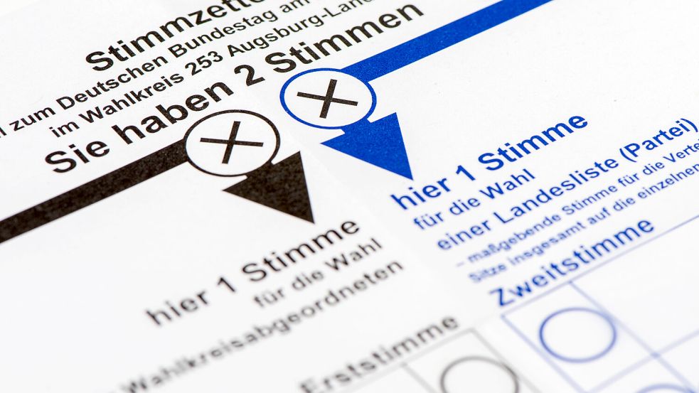 Manche Wähler splitten ihre Stimmen um bei der Bundestagswahl taktisch zu wählen. Foto: IMAGO / Wolfilser