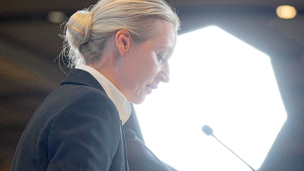 In China ein Social-Media-Star, in Deutschland umstritten: AfD-Spitzenkandidatin Alice Weidel. Foto: DPA/Michael Kappeler