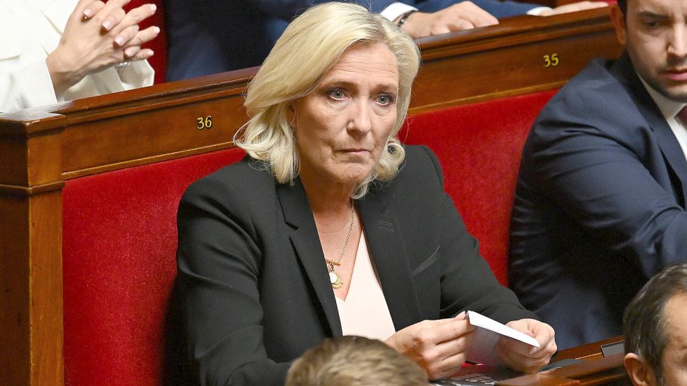 Langjährige Vorsitzende des Rassemblement National: Marine Le Pen. Foto: IMAGO/Le Pictorium