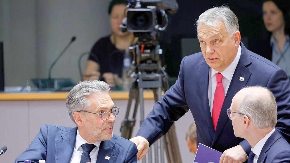 Ungarns Regierungschef Orban unterstützt zum Unmut der EU-Partner die Politik von US-Präsident Trump. (Archivbild) Foto: Omar Havana/AP/dpa