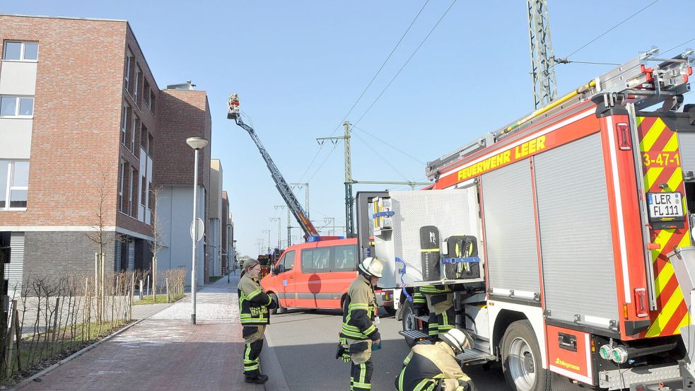 Die Feuerwehr war in Leer im Einsatz. Foto: Wolters