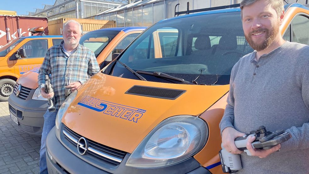 Heinz und sein Sohn Torsten Kauscher führen das gleichnamige Unternehmen. Foto: Michael Kierstein
