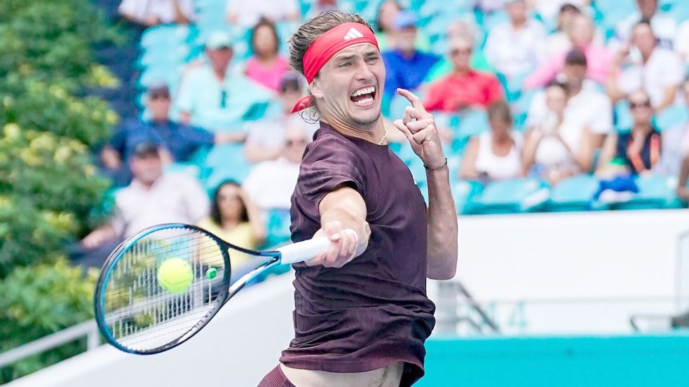 Im Achtelfinale von Miami war für Alexander Zverev Schluss. Foto: Debby Wong/ZUMA Press Wire/dpa