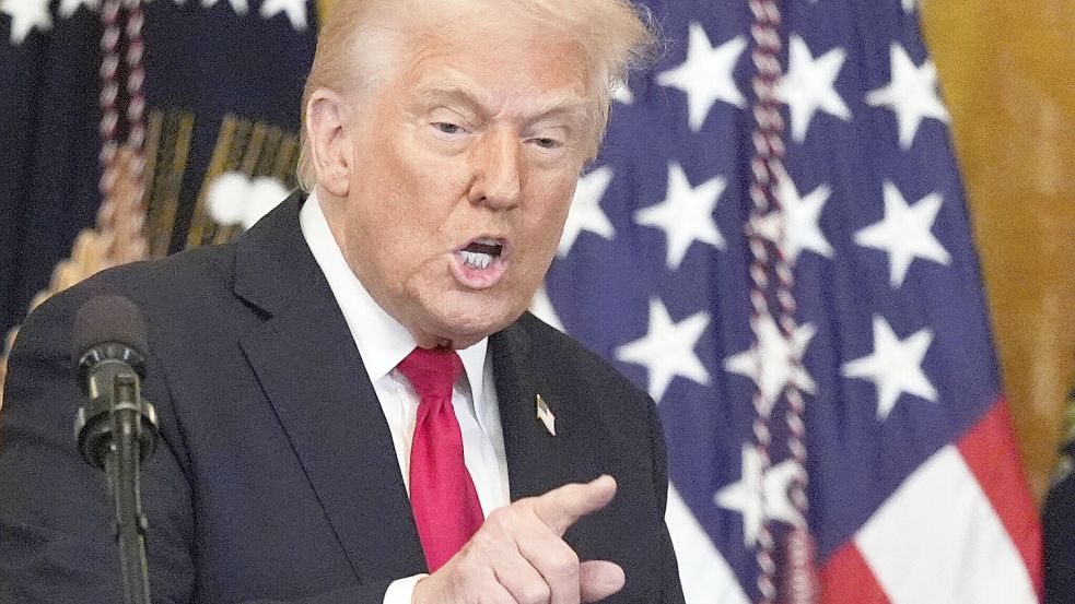 Verprellt mit seiner Handelspolitik die Partner: US-Präsident Donald Trump. Foto: picture alliance/dpa/AP/Mark Schiefelbein