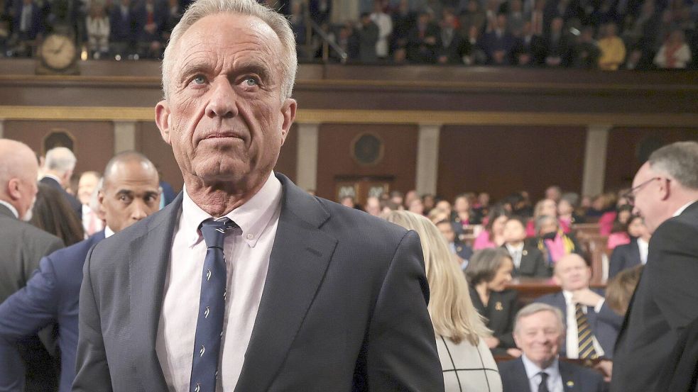 Robert F. Kennedy Jr. ist der Gesundheitsminister in der Trump Regierung. Foto: Win McNamee/POOL Getty Images/dpa