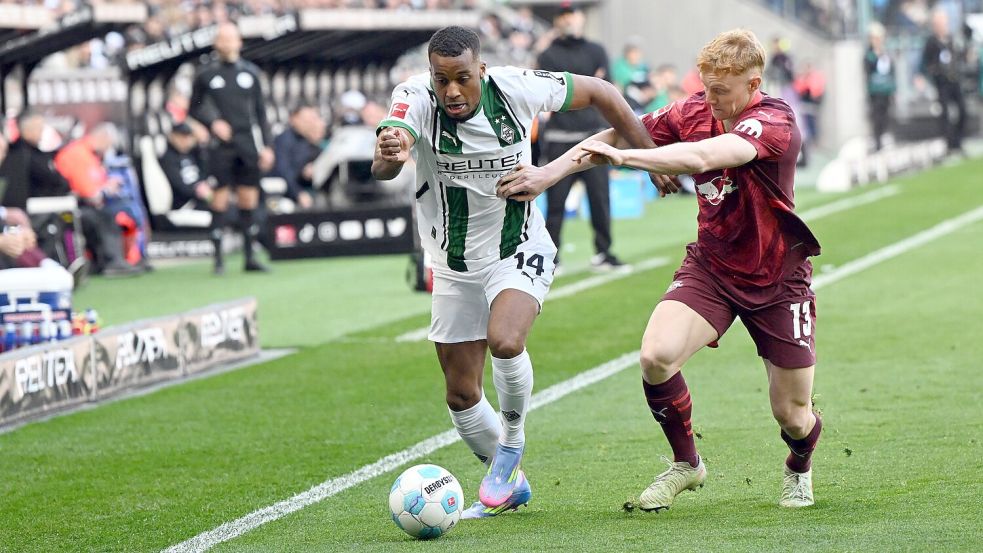 Plea traf wieder für Borussia. Foto: Federico Gambarini/dpa